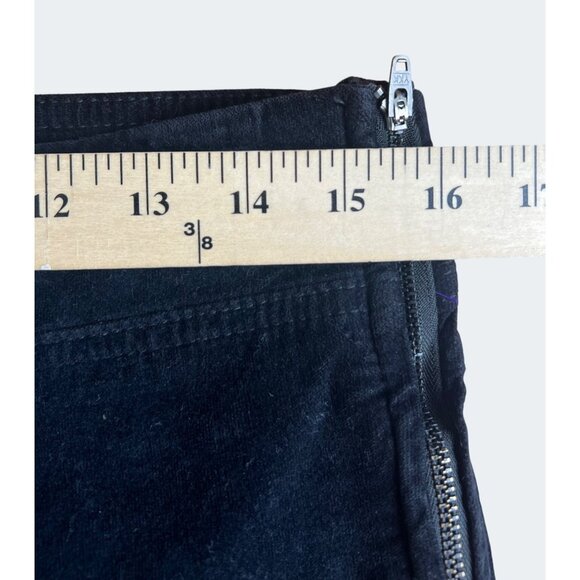 Free People In My Feelings Cropped Slim Black Velvet Flare Pants Size Small - Picture 9 of 14